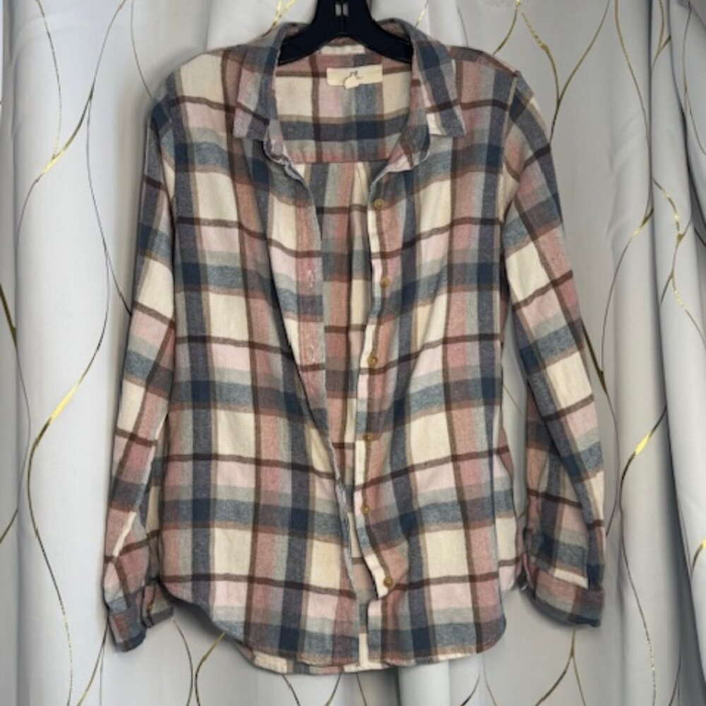 Thread + Supply “Cassian” Plaid Button-Up Shirt – Size XL